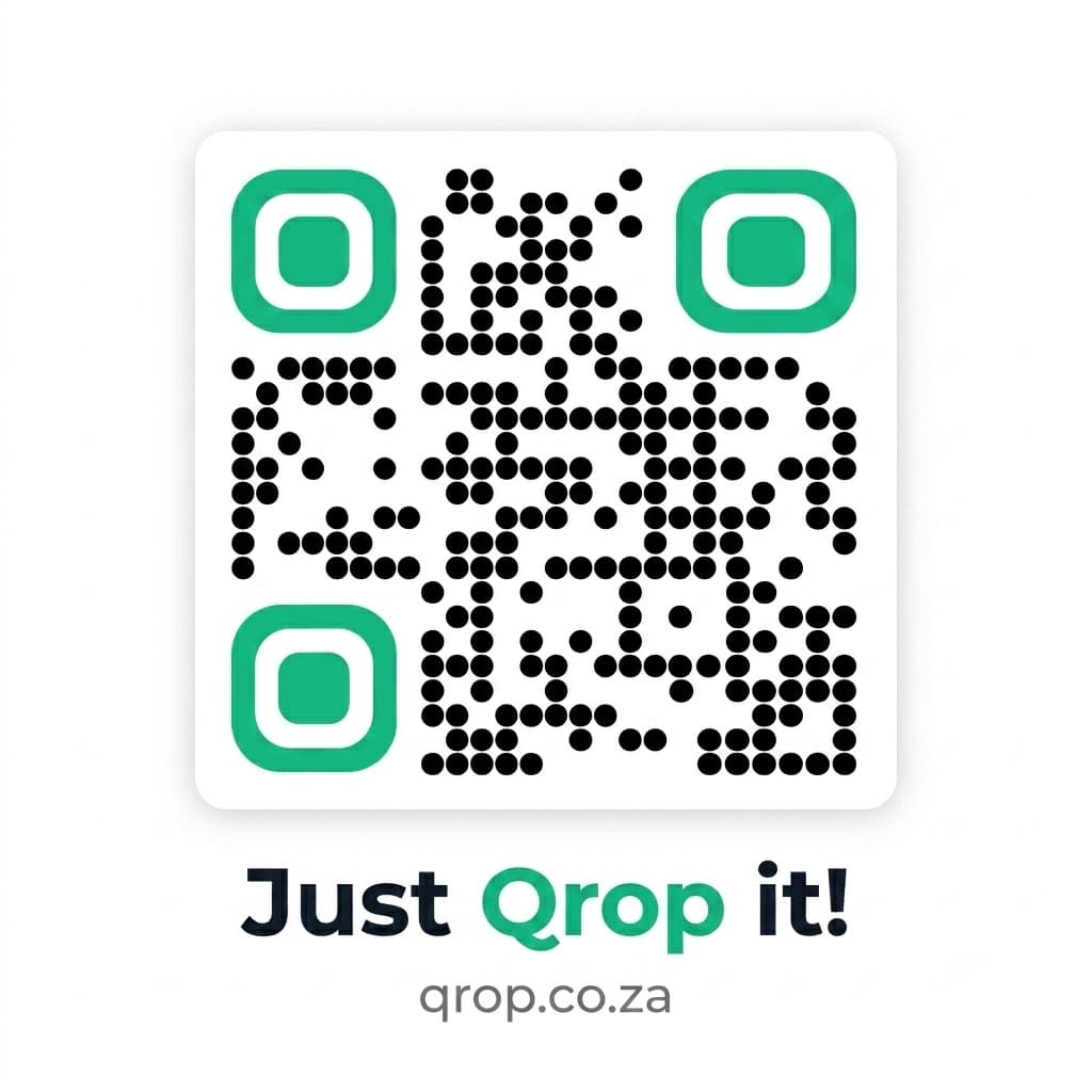 Just Qrop it! A Qrop-branded QR code